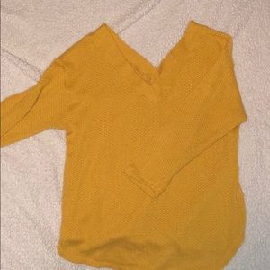 Yellow Fall Knit Sweater